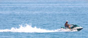 Wave runner on Big Bear Lake